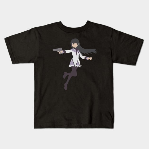 Homura Minimal Kids T-Shirt by mapreduce